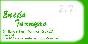 eniko tornyos business card